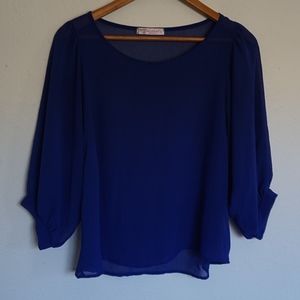Chris&Carol Blue Blouse